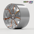 5.png Jante Next-Gen - Akuza Wheels - Road Concepts "Catalyst" (avec vis de jante cloutée) - Jantes réelles pour modèles réduits (FILS STL)