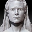 DoloresPrintWhite_0000_Layer 6.jpg 西部世界》中的 Dolores Abernathy 埃文-蕾切尔-伍德半身像