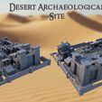 Desert-archaeological-Site-3p.jpg Archäologische Stätte in der Wüste 28 mm Tabletop Terrain