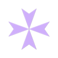 Malta Cross.stl Мальта - подставка для флага