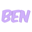 BEN.STL BEN BENNI BENNO LED names illuminated letters 3 names