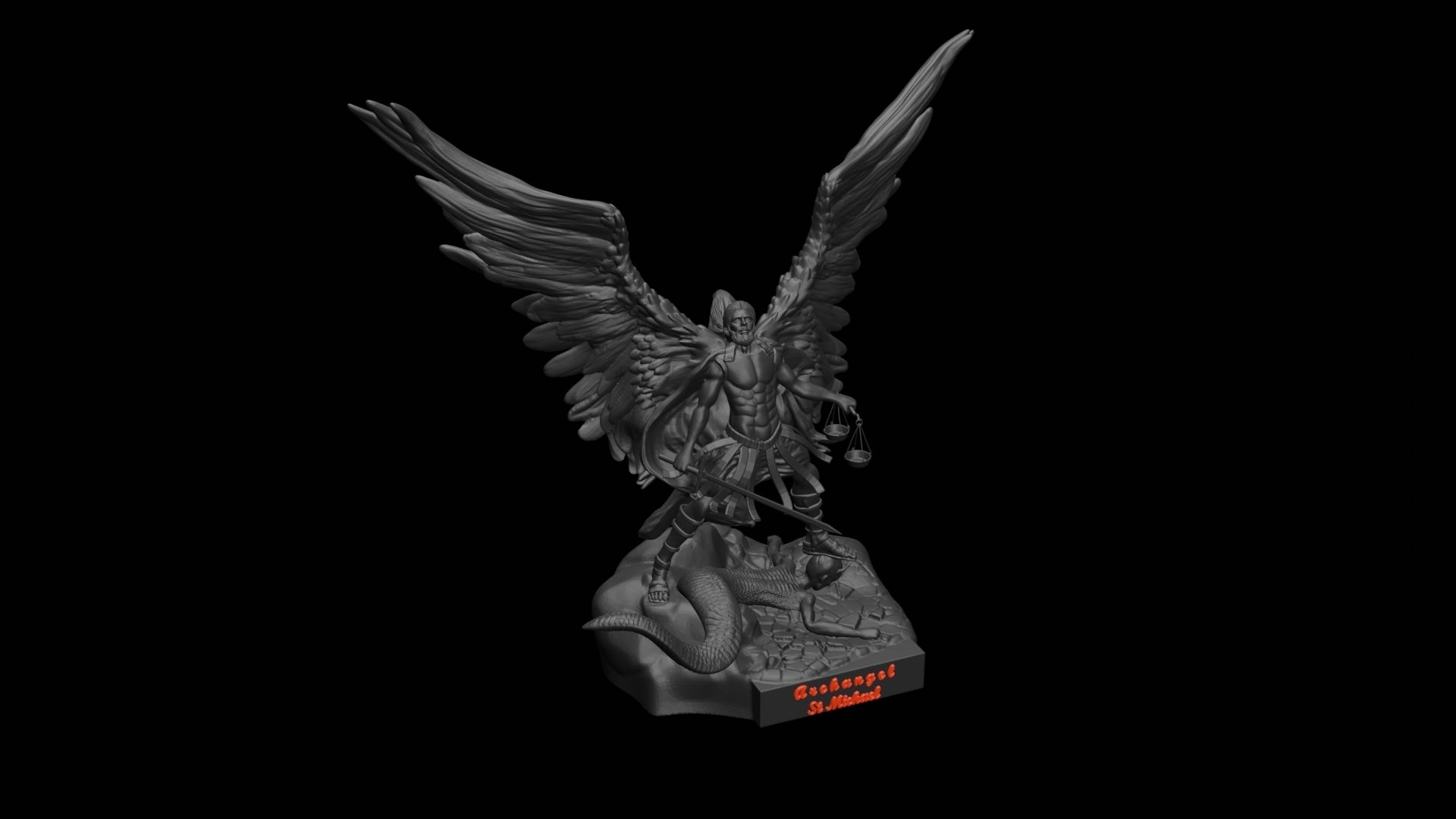 12.jpg Download file St. Michael the Archangel, 3D Printing, 3D printable • Object to 3D print, ronnie_yonk