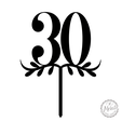 Topper-Num-30-Ella_01@2x.png Decorated number 30 - Cake topper