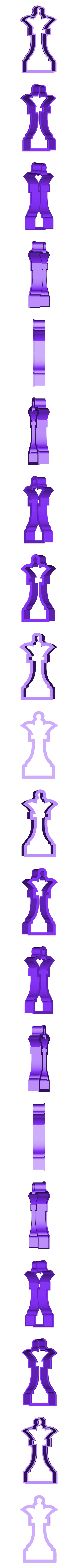 cookie (3).stl Chess Cookie cutter set