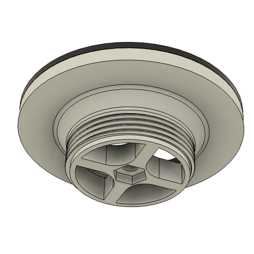 Sink or basin drain with flat gasket