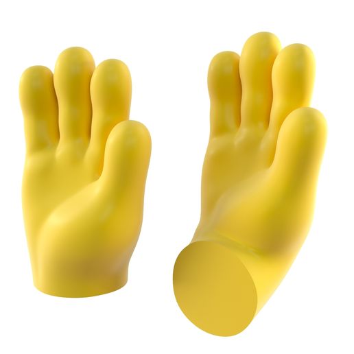 Simpsons Hand - Palm・ STL File for 3D printing・Cults