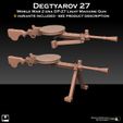DEGTYAROV 27 WORLD WAR 2 ERA DP-27 LIGHT MACHINE GUN 5S VARIANTS INCLUDED ~- SEE PRODUCT DESCRIPTION porte UL Rd td $c}o 31a y\_ 16 0 al Degtyarov DP-27 Light Machine Gun