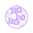 bola navidad hohoho v2.stl HoHoHo Christmas Ball