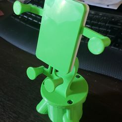 2019-01-20_18.15.54.jpg Free STL file Cell Phone Desk Holder・3D printer model to download