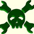 HaD_logo.jpg Hack a Day Skull and Wrenches Logo