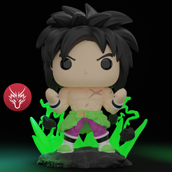 3D file Broly vs Goku 🦸・3D printer model to download・Cults