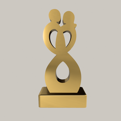 Shapr-Image-2023-03-20-124744.png STL-Datei Mann Frau Unendlichkeit Symbol Skulptur, Liebe Statue, für immer ewige Liebe Paar in der Liebe, Zuneigung, Beziehung・3D-druckbares Design zum Herunterladen