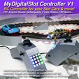 MyDigitalSlot Controller V1 RC Controller for your Slot Cars & more! DIY, Arduino Based, rechargeable, 3 Axis, Button, LED Matrix... > ay Mostimportant part of MyDig nciwdeswa rigger and Joystick to command ye “Uses Li-Om Go0U Cell and Simple electronics MyDigitalSlot Basic Controller. Contrôleur radio DIY basé sur Arduino pour vos 1/32 Digital Slot cars