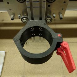 IMG_20160216_192213.jpg Free 3D file Quick Release Bosch Colt CNC Spindle Mount・3D printable model to download, Funi