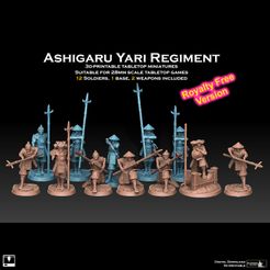 ashigaru-yari-regiment-insta-promo-royfree.jpg Fichier 3D Ashigaru Yari Regiment Royalty Free Version・Design pour imprimante 3D à télécharger