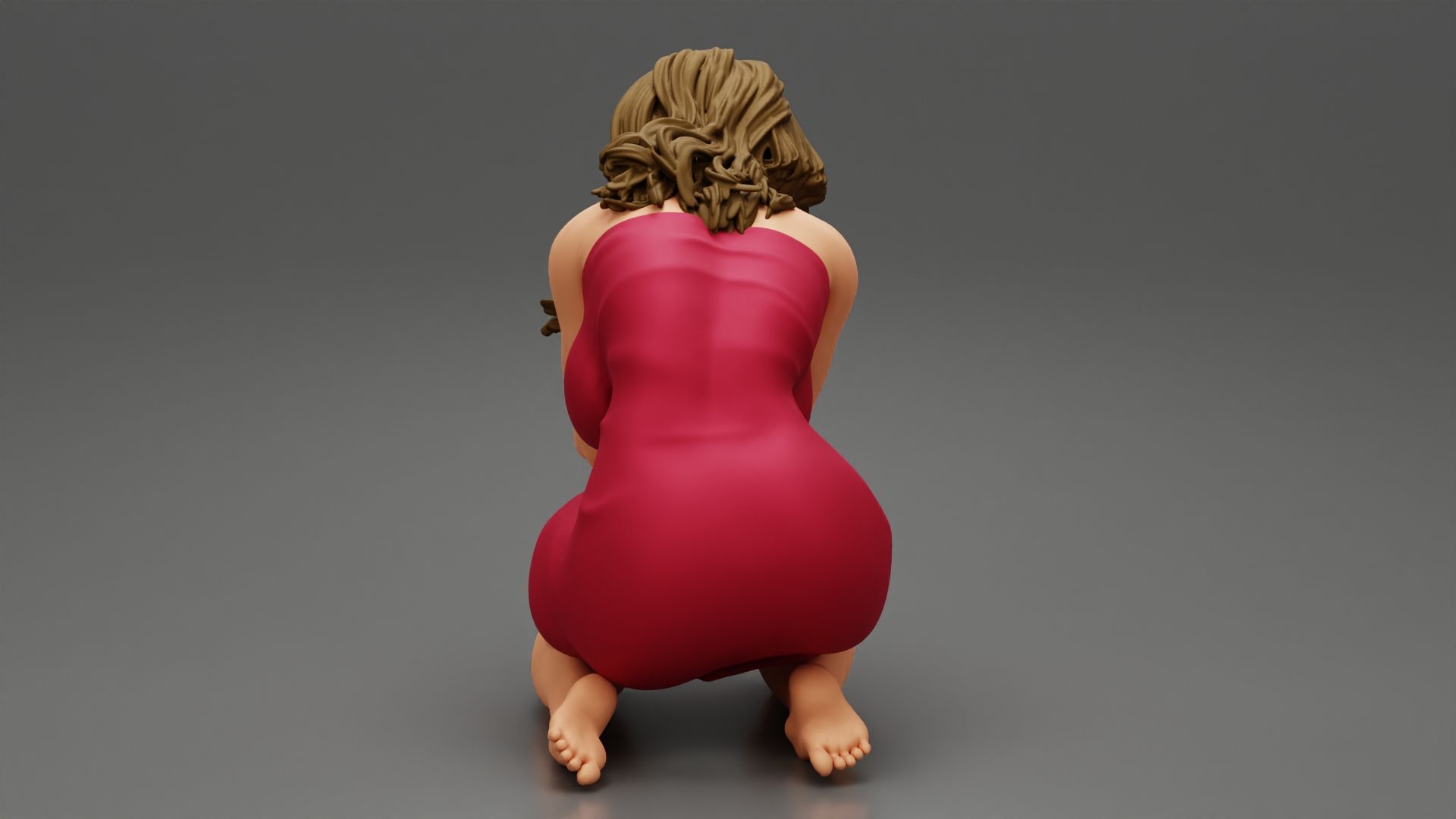 Girl-04.jpg Fichier 3D Fille pleurant et cachant son visage Modèle d'impression 3D・Modèle à télécharger et à imprimer en 3D, 3DGeshaft