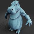 Preview3.jpg Hippo Creature Rigged Low Poly PBR 3D Model