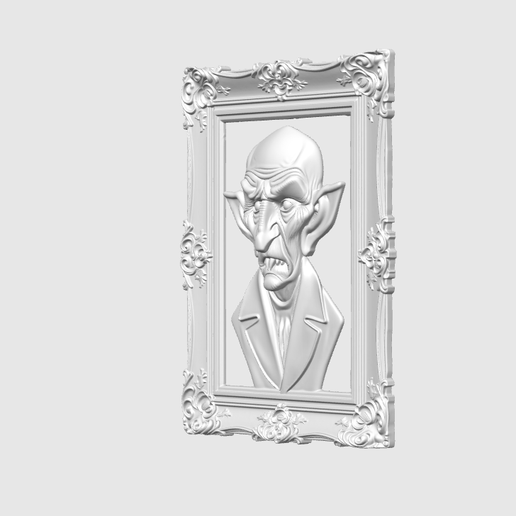 🧛 Gothic Vampire Portrait Frame – Horror Wall Sculpture・ STL File for ...