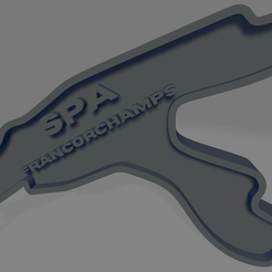 Spa-Francorchamps.png STL file Spa Francorchamps keychain・3D printer model to download