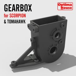 Tomahawk-Gearbox.jpg Gearbox for Kyosho Scorpion Tomahawk Turbo Scorpion