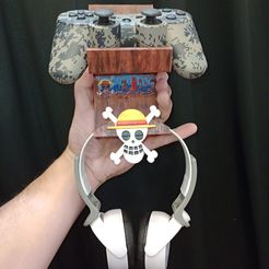 WhatsApp-Image-2023-03-27-at-7.07.03-PM.jpeg STL file WALL MOUNT HOLDER JOYSTICK HOLDER HEADPHONES・3D printing design to download