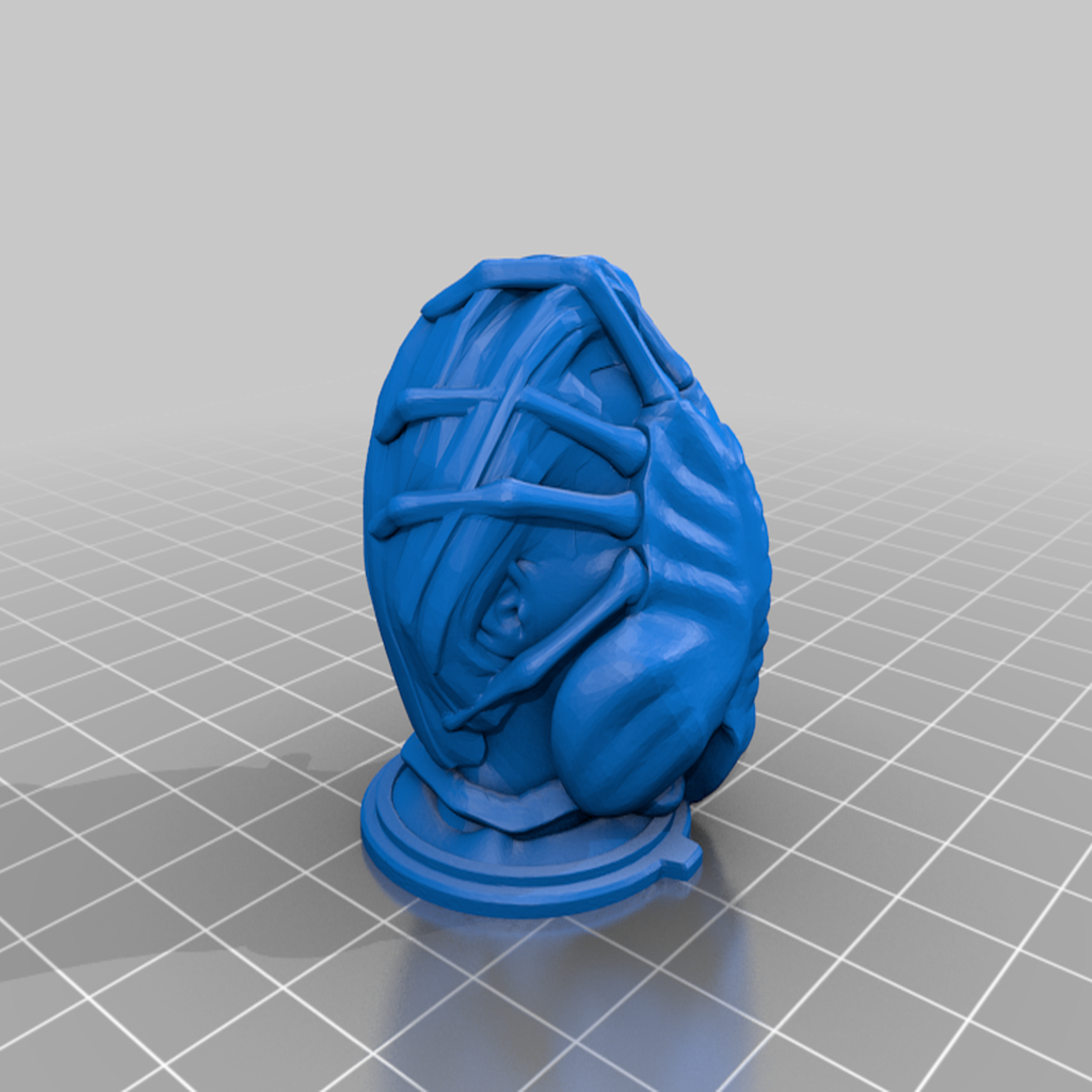 Free STL file Aliens Egg Facehugger Pull Ball Chain, Keychain Knob
