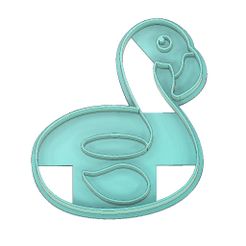 Flamingo-Floater-Cookie-Cutter.jpg Archivo STL CORTADOR DE GALLETAS DE FLAMENCOS, CORTADOR DE GALLETAS DE PLAYA, CORTADOR DE GALLETAS DE VERANO・Plan de impresora 3D para descargar