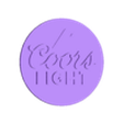CoorsLight-Sign.stl 3D-gedrucktes, individuelles, rotierendes Schild