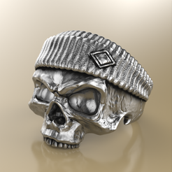 1.png STL-Datei Totenkopf-Hut・Vorlage für 3D-Druck zum herunterladen
