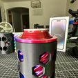 IMG_3510.jpg FIDGET TWIST CAN CUP HOLDER! Hexagon, themed fidget toy and can cup holder!