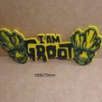 iam-the-groot-cartel-letrero-rotulo-logotipo-coleccion.jpg I Am Groot, poster, sign, signboard, logo, movie, animation, tree 3D printing