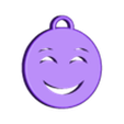 HAppy Emoji keychain.stl Happy Emoji Keychain