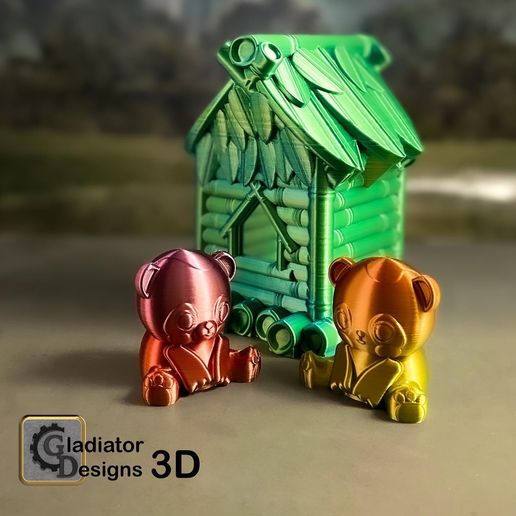 Panda Hut - 3D model önizlemesi