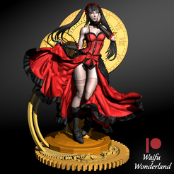 04.png Fichier OBJ Statue de Kurumi Tokisaki de Date A Live !・Design pour imprimante 3D à télécharger
