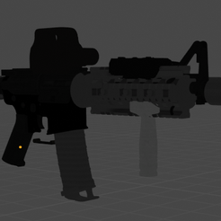 M4a1.png M4A1 fully customizable OBJ