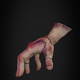 Hand_Wednesday_1.png Wednesday Addams Family Hand for Cosplay 3D print model