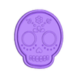 CALAVERA_A.stl MEXICAN SKULL COLLECTION - MOLD BATH BOMB, SOLID SHAMPOO - MOLD BATH BOMB, SOLID SHAMPOO