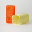 2_G62SKQY6X6.jpg Free STL file Square Pencil Cup (Tall)・3D printing design to download
