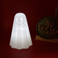 IMG_20230824_125504131.jpg STL file Jack Skellington Ghost Light・3D print design to download