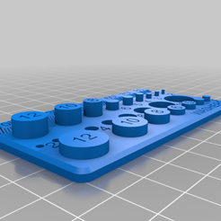Metric_Screw_Gauge.png Free STL file Metric Screw Gauge (also Nuts and Washers)・3D print object to download