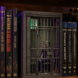 4.png Joker Prison Cell Batman Dark Knight Model Book Nook STL - Shelf Insert 3D Print Model