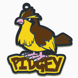PIDGEY-TINKER.png Pidgey keychain, pokemon nº16