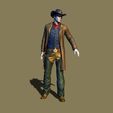 007.jpg Free STL file Cowboy Free・3D printable model to download
