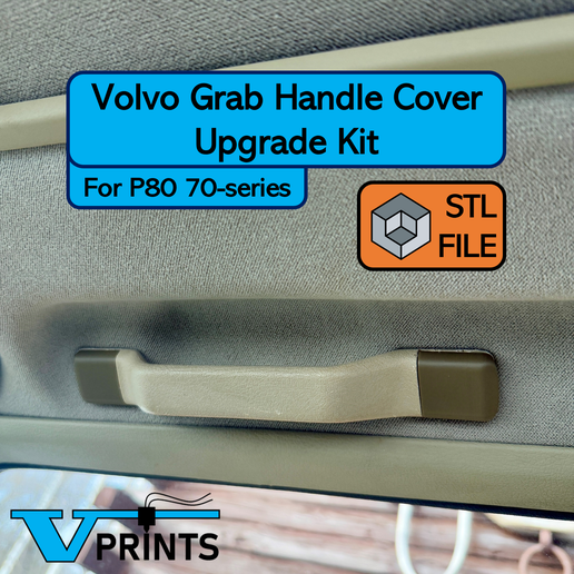 🛞 Volvo Grab Handle Repair Kit (S70/V70/C70 series)・ STL File