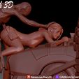 4.jpg 3D file Residual Evil Claire Redfield and Zombies・Model to download and 3D print