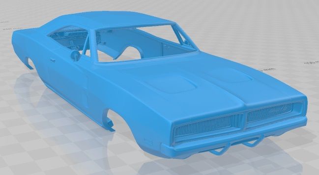 Dodge-Charger-RT-1969-2.jpg Download file Dodge Charger RT 1969 Printable Body Car • 3D printer template, hora80