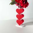 untitled-2474.jpg Valentine Heart Vase 2024, Modern and Unique Gift or Home Decor for Flowers  | STL File