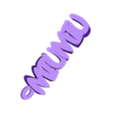 namekeyringv1-5_20161216-25871-1ofltrc-0.stl MiuMiu  Text - Name Keyring / Keyfob