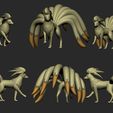 ninetales-6.jpg Pokemon - Ninetales con 2 poses