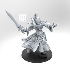 untitled.94-copia.jpg STL file KORAMWEN ELDAR WARLOCK WARLOCK FARSEER W40K proxy・Template to download and 3D print
